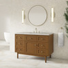 Laurent 48" Single Vanity, Honey Oak w/ 3 CM Eternal Jasmine Pearl Silestone Top
