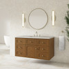 Laurent 48" Single Vanity, Honey Oak w/ 3 CM Eternal Jasmine Pearl Silestone Top