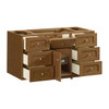 Laurent 48" Single Vanity, Honey Oak w/ 3 CM Eternal Jasmine Pearl Silestone Top