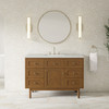Laurent 48" Single Vanity, Honey Oak w/ 3 CM Ethereal Noctis Silestone Top