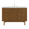 Laurent 48" Single Vanity, Honey Oak w/ 3 CM Lime Delight Silestone Top