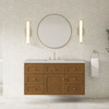 Laurent 48" Single Vanity, Honey Oak w/ 3 CM Lime Delight Silestone Top