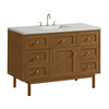 Laurent 48" Single Vanity, Honey Oak w/ 3 CM Lime Delight Silestone Top