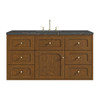 Laurent 48" Single Vanity, Honey Oak w/ 3 CM Parisien Bleu Silestone Top w/FreePower Wireless Charger