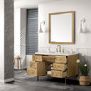 Laurent 48" Single Vanity, Light Natural Oak w/ 3 CM Ethereal Noctis Top