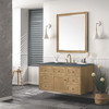 Laurent 48" Single Vanity, Light Natural Oak w/ 3 CM Parisien Bleu Top w/FreePower Wireless Charger