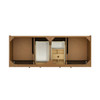 Laurent 60" Double Vanity, Honey Oak w/ 3 CM Charcoal Soapstone Silestone Top