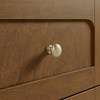 Laurent 60" Double Vanity, Honey Oak w/ 3 CM Victorian Silver Silestone Top