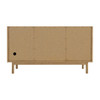 Laurent 60" Double Vanity, Light Natural Oak, w/ 3 CM Ethereal Noctis Quartz Top