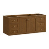 Laurent 60" Single Vanity, Honey Oak w/ 3 CM Ethereal Noctis Silestone Top