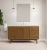 Laurent 60" Single Vanity, Honey Oak w/ 3 CM Ethereal Noctis Silestone Top