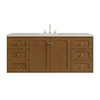 Laurent 60" Single Vanity, Honey Oak w/ 3 CM Lime Delight Silestone Top