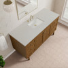 Laurent 60" Single Vanity, Honey Oak w/ 3 CM Lime Delight Silestone Top