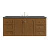 Laurent 60" Single Vanity, Honey Oak w/ 3 CM Parisien Bleu Silestone Top