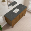 Laurent 60" Single Vanity, Honey Oak w/ 3 CM Parisien Bleu Silestone Top