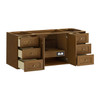 Laurent 60" Single Vanity, Honey Oak w/ 3 CM Parisien Bleu Silestone Top