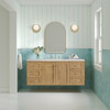 Laurent 60" Single Vanity, Light Natural Oak, w/ 3 CM Lime Delight Quartz Top