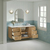 Laurent 60" Single Vanity, Light Natural Oak, w/ 3 CM Lime Delight Quartz Top