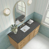 Laurent 60" Single Vanity, Light Natural Oak, w/ 3 CM Parisien Bleu Quartz Top