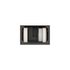 Brookfield 36" Single Vanity, Black Onyx,  w/ 3 CM White Zeus Silestone Top