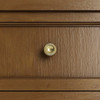 Brookfield 36" Single Vanity, Honey Oak w/ Single Hole 3 CM White Zeus Silestone Top & Backsplash
