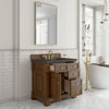 Brookfield 36" Single Vanity, Honey Oak w/ 3 CM Parisien Bleu Silestone Top