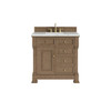 Brookfield 36" Single Vanity, Pecan w/ 3 CM Ethereal Noctis Silestone Top