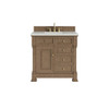 Brookfield 36" Single Vanity, Pecan w/ 3 CM Lime Delight Silestone Top