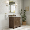 Brookfield 36" Single Vanity, Pecan w/ 3 CM Lime Delight Silestone Top