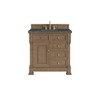 Brookfield 36" Single Vanity, Pecan w/ 3 CM Parisien Bleu Silestone  Top