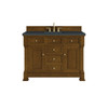 Brookfield 48" Single Vanity, Honey Oak w/ 3 CM Charcoal Soapstone Silestone Top