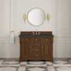 Brookfield 48" Single Vanity, Honey Oak w/ 3 CM Charcoal Soapstone Silestone Top