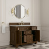 Brookfield 48" Single Vanity, Honey Oak w/ 3 CM Lime Delight Silestone Top