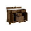 Brookfield 48" Single Vanity, Honey Oak w/ 3 CM Lime Delight Silestone Top