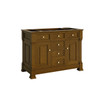 Brookfield 48" Single Vanity, Honey Oak w/ 3 CM Victorian Silver Silestone Top