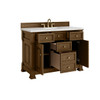 Brookfield 48" Single Vanity, Honey Oak w/ 3 CM Ethereal Noctis Silestone Top w/ FreePower Wireless Charger