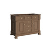 Brookfield 48" Single Vanity, Pecan w/ 3 CM Ethereal Noctis Silestone Top