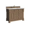 Brookfield 48" Single Vanity, Pecan w/ 3 CM Ethereal Noctis Silestone Top