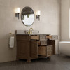 Brookfield 48" Single Vanity, Pecan, w/ 3 CM Lime Delight Silestone Top