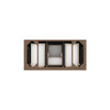 Brookfield 48" Single Vanity, Pecan w/ 3 CM Victorian Silver Silestone Top w/ FreePower Wireless Charger