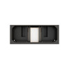Brookfield 60" Double Vanity, Black Onyx w/3 CM Eternal Jasmine Pearl Silestone Top