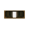 Brookfield 60" Double Vanity, Honey Oak w/3 CM Carrara White Marble Top