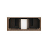 Brookfield 60" Double Vanity, Pecan w/ 3 CM Ethereal Noctis Silestone  Top