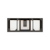 Brookfield 60" Single Vanity, Black Onyx, w/ 3 CM White Zeus Silestone Top