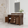 Brookfield 60" Single Vanity, Honey Oak w/ 3 CM Ethereal Noctis Silestone Top
