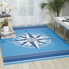 Waverly Wav01/sun & Shade SND45 Blue Area Rugs