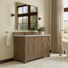 Brookfield 60" Single Vanity, Pecan w/ 3 CM Ethereal Noctis Silestone Top