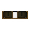Brookfield 72" Double Vanity, Honey Oak w/ 3 CM Ethereal Noctis Silestone Top