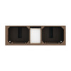 Brookfield 72" Double Vanity, Pecan w/ 3 CM Ethereal Noctis Silestone Top
