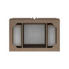 Portland 36" Single Vanity Whitewashed Walnut w/ Single Hole 3 CM White Zeus Silestone Top & Backsplash